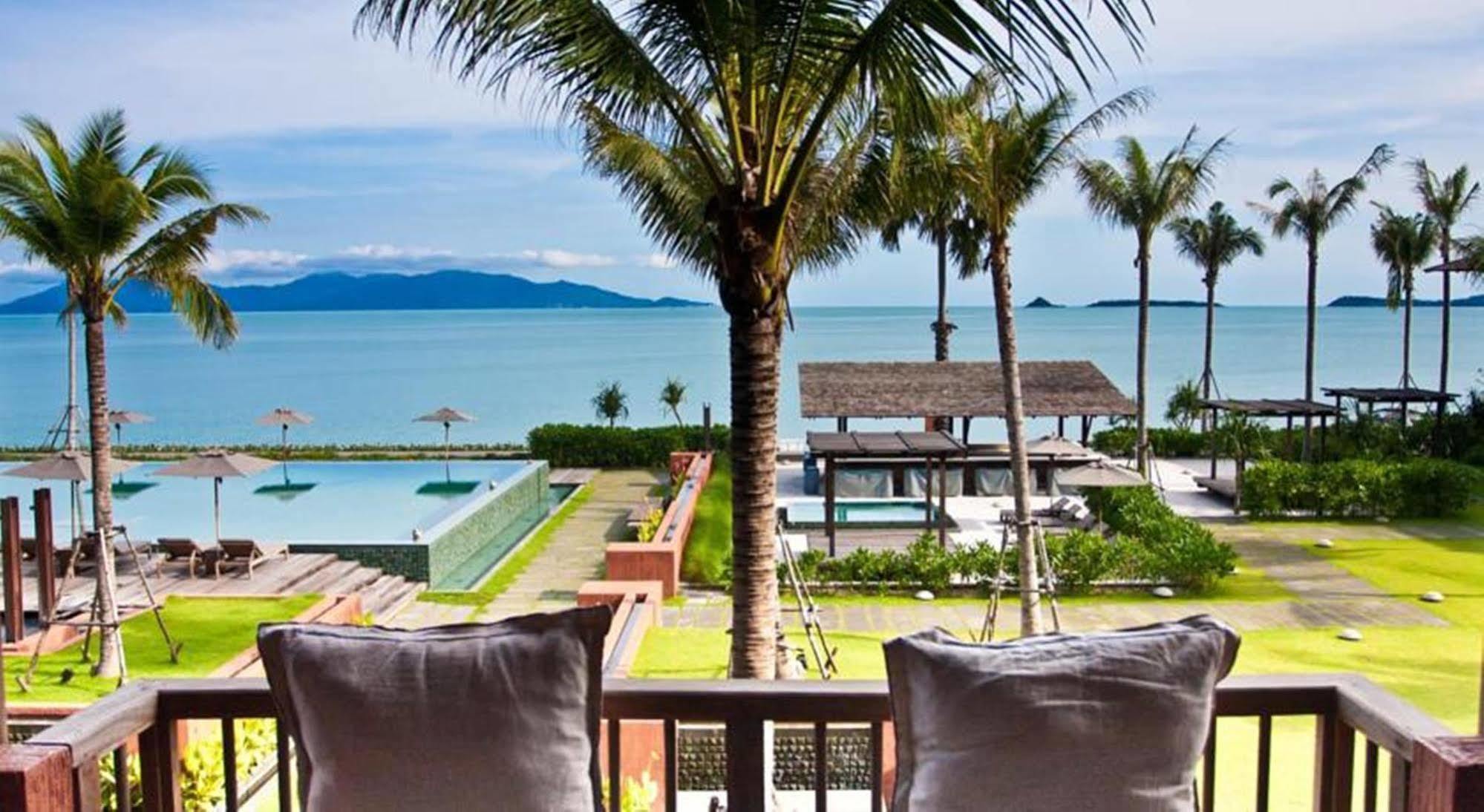 منتجع هانسار ساموي بوفوت الغرفة الصورة View of the Gulf of Thailand from the hotel